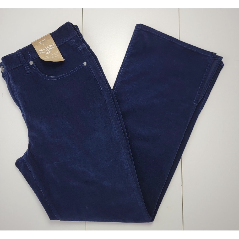 Madewell The Kick-Out Full Length Pants Navy Women's Size 32X32 New